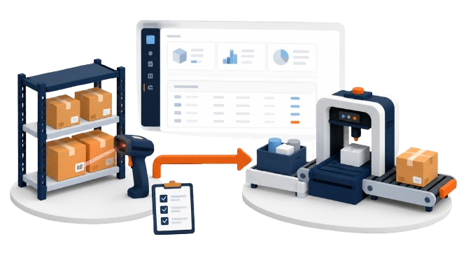 Microsoft Dynamics AX inventory control and production operations workflow